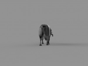 3D LOW POLY BULL PRINTABLE MODEL Modello 3D
