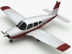 piper pa28 cherokee arrow Modello 3D