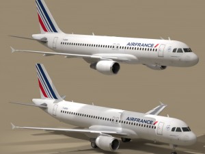 a320-200 airfrance Modello 3D