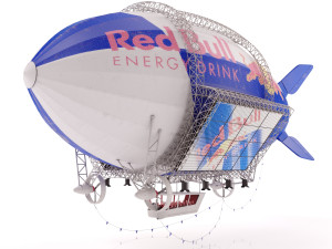Advertising Zeppelin Modello 3D