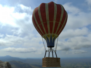 air balloon Modello 3D