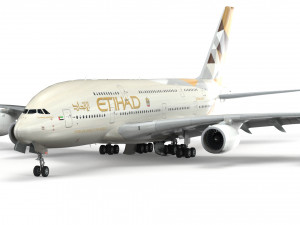 airbus a380 - arabian airlines Modello 3D
