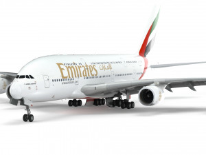 airbus a380 - fly emirates Modello 3D