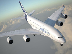 Airbus A380 with interior Modello 3D