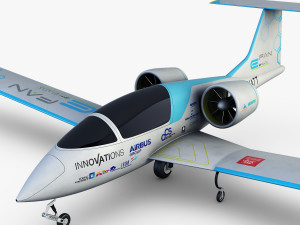 airbus e-fan electric Modello 3D