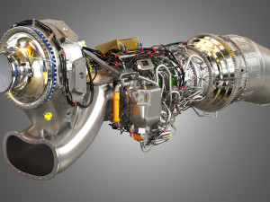 Airbus engine tp400-d6 Modello 3D