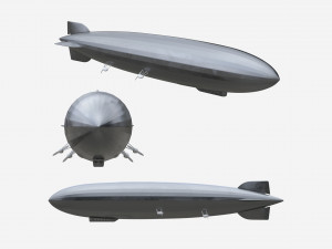 Airship Gindenburg Modello 3D