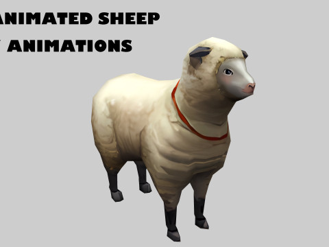 Animated sheep Modello 3D