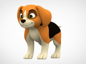 beagle puppy Modello 3D
