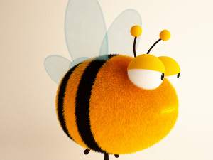 bee cartoon 02 Modello 3D