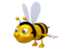 bee cartoon Modello 3D