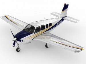 beechcraft bonanza g36 Modello 3D