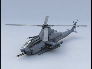 bell ah 1z viper fighter helicopter Modello 3D