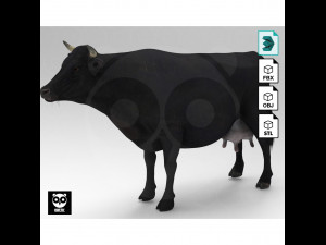 Black Cow Modello 3D