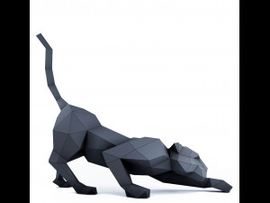 black panther Modello 3D