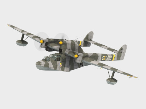 Blohm Voss BV 138 Seedrache Modello 3D