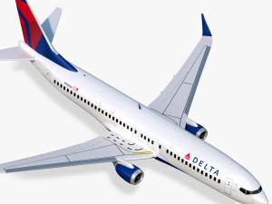 Boeing 737-800 Delta Airlines Modello 3D
