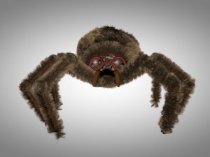 brown spider Modello 3D