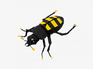 Bug low poly Modello 3D