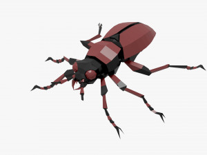 Bug low poly Modello 3D