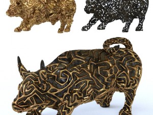 bull figure Modello 3D