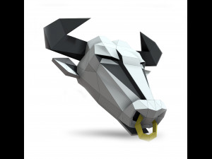 bull mask Modello 3D