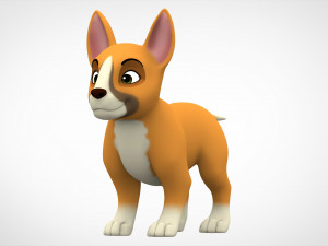 bull terrier puppy Modello 3D
