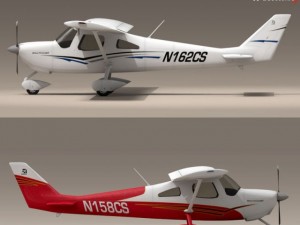 c162 skycatcher Modello 3D