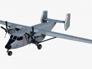 cargo and passenger plane m-28-bryza Modello 3D