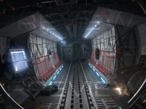 Cargo airplane interior Modello 3D