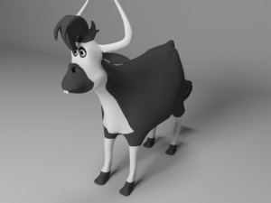 Cartoon cow Modello 3D
