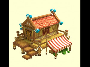 cartoon house Modello 3D