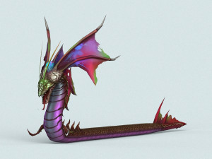 cartoon monster dragon Modello 3D