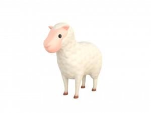cartoon sheep Modello 3D