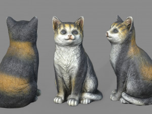 Cat statue Modello 3D