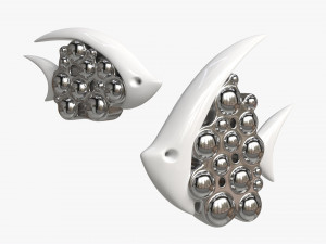 Ceramic Fish Figurines Modello 3D