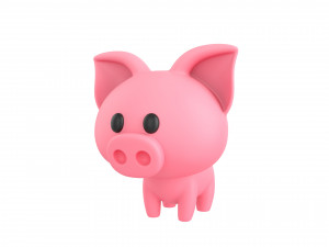 Character026 Pig Modello 3D