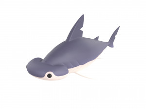Character072 Bonnet Head Shark Modello 3D