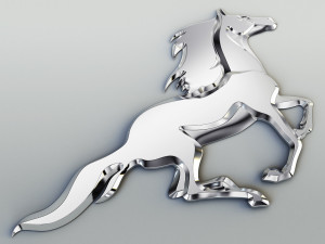 chrome horse v 1 Modello 3D