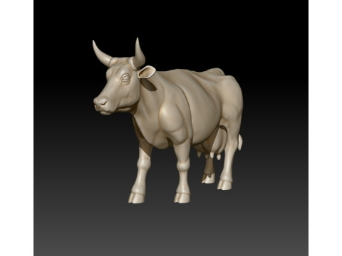 Cow 3D MODEL STL file for 3D Printer Modello 3D