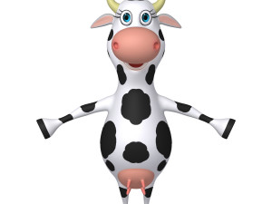 Cow Cartoon 02 Modello 3D