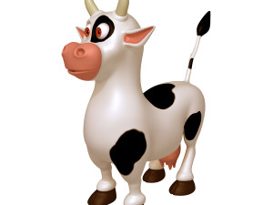 cow cartoon Modello 3D