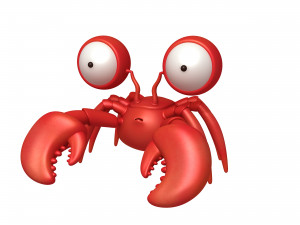 crab cartoon Modello 3D