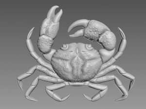 Crab Relief Modello 3D