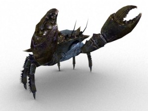 crab rigged Modello 3D