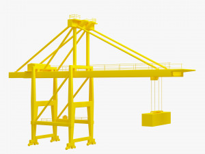 crane port Modello 3D