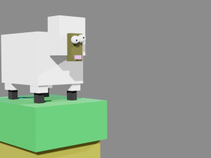 crazy sheep Modello 3D