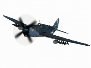 curtiss sb2c helldiver Modello 3D