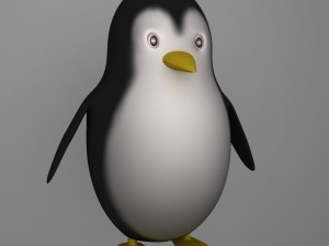 cute penguin Modello 3D