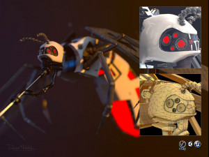 cyber mosquito bug Modello 3D